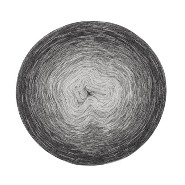Ull - RICO DESIGN - Creative Wool Dégradé - 200 g - 800 m - Pastellgrå