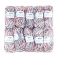 Miniatyrbild 1 av 3: Gründl 3422 02 Alaska Print, Advantage Pack om 10 Stickning 100 g Handstickat garn 80% polyakryl, 20% ull, isfärg,