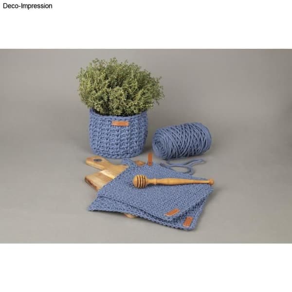 Flätad tråd - Braidy Recycling - 4 mm - Puderrosa - Nystan 250 g - 65 m