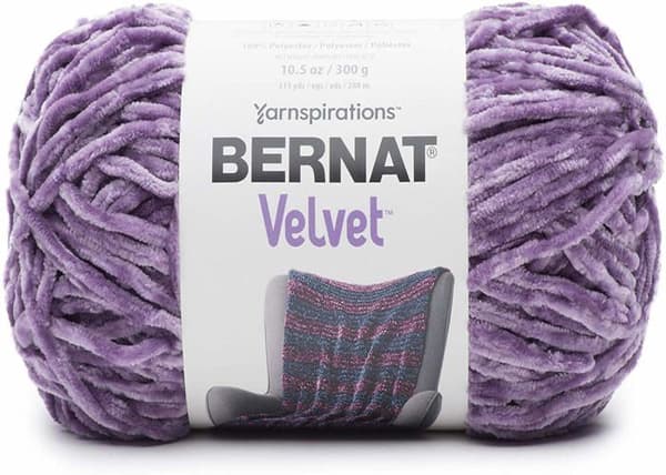 Stickull - Bernat boll - 16103232010 - Bernard i sammet, 100% polyester, Orchird grå, 300 g