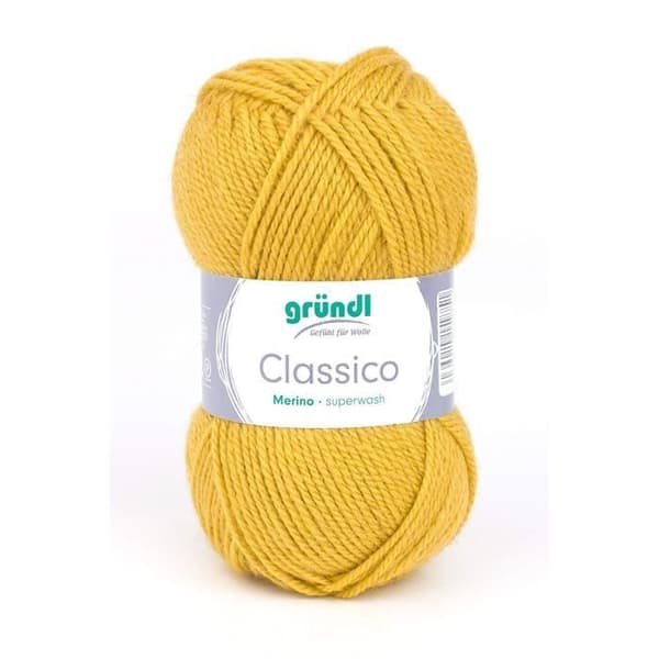Stickgarn - Gründl - 3488 Classico - 50% Virgin Wool - 10 nystan på 50g - Superwash
