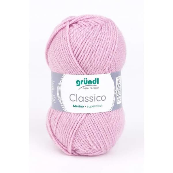 Gründl 3488 04 Classico, Advantage Pack om 10 Stickning 50 g Handstickat garn 50% Superwash Virgin Merino Wool, 50%