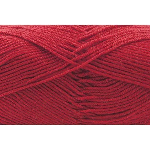 Nystan av stickgarn - Gründl - Happy Uni - 100 g - 100% polyakryl - karminröd