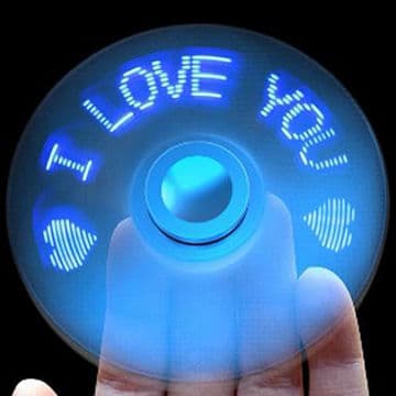 Lysande Led Fidget Spinner "I love you"