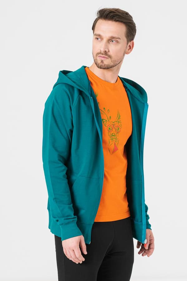 HANORAC COTON CASUAL BARBATI PETROL-XL