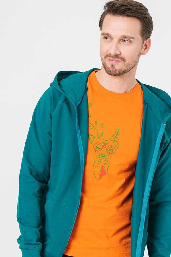 HANORAC COTON CASUAL BARBATI PETROL-XL