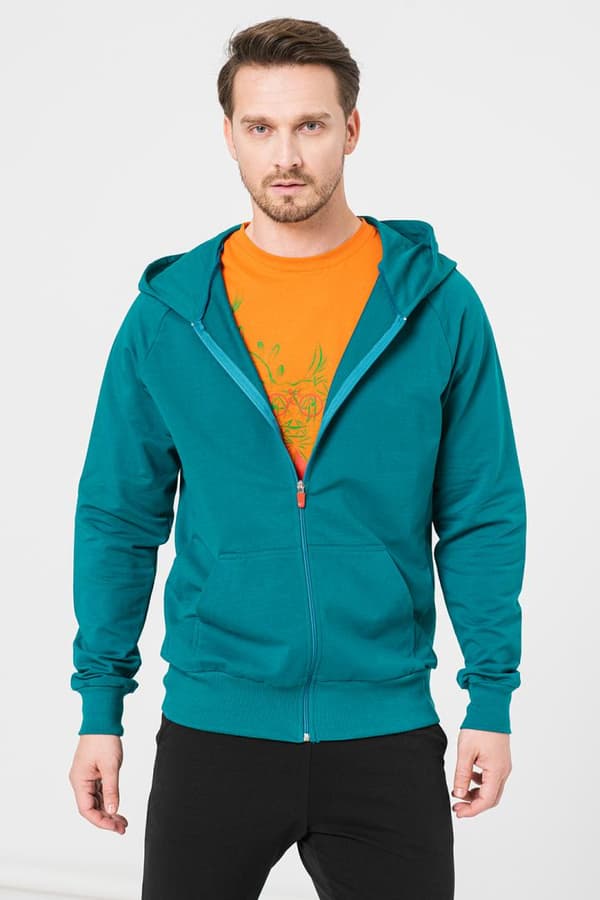 HANORAC COTON CASUAL BARBATI PETROL-XL