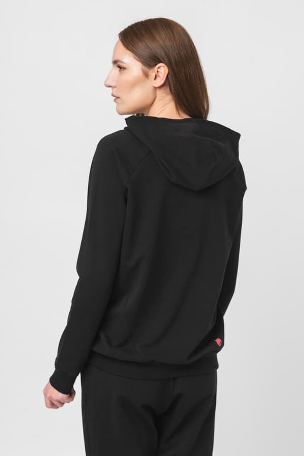 HANORAC COTON DANTELA FEMEI BLACK-XL