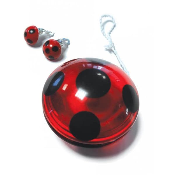 Kit Yoyo och Ladybug örhängen tjej - Röd