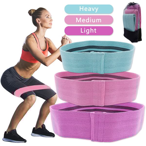 Yoga Stretchband - 3-pack med olika längder
