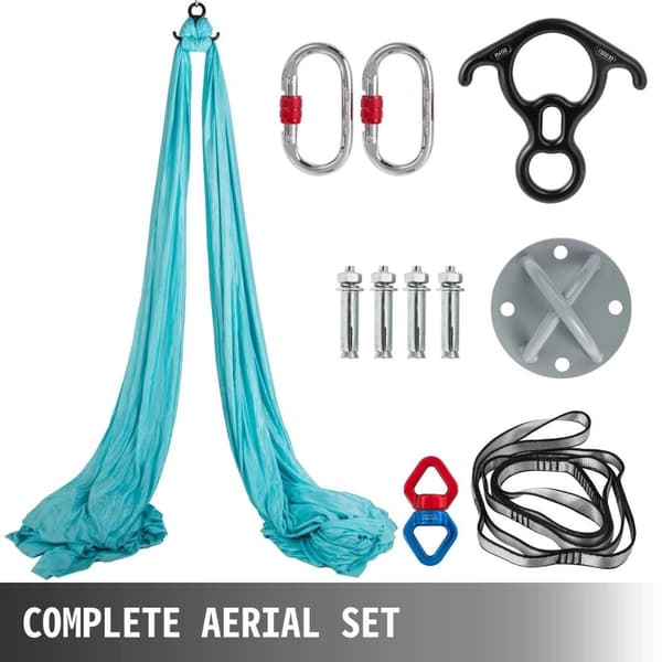 2,8x10m Aerial Yoga Swing Hammock Kit, Aerial Silk, lätt att installera och bära