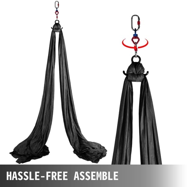 2,8X10M yogahängmatta luftsilke kit, mjukt och slitstarkt tyg, hårdvara för klättring, mångsidig, lätt att sätta upp och bära