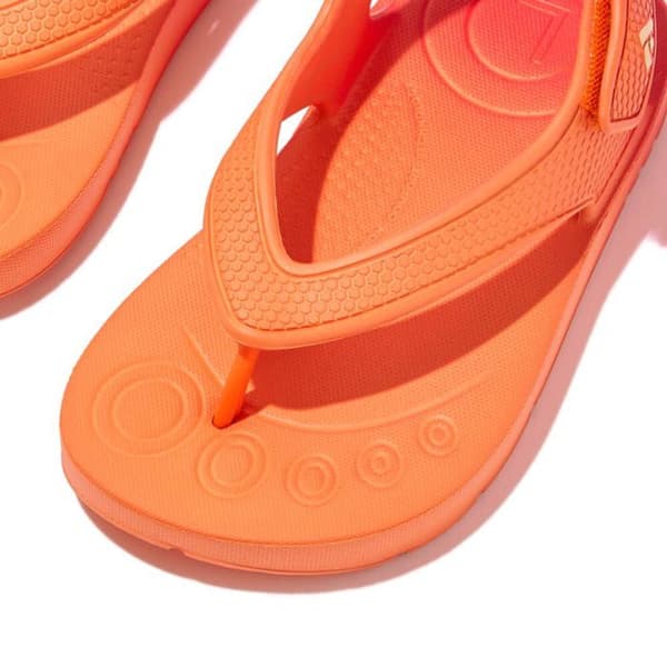 Yoga remmar Fitflop - HD6-B07 - iQUSHION Barn Toddler Ombre Ergonomiska Flip-Flops Tunga, Korall Röd, 31 EU