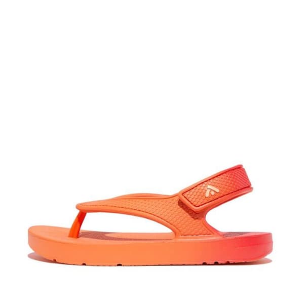 Yoga remmar Fitflop - HD6-B07 - iQUSHION Barn Toddler Ombre Ergonomiska Flip-Flops Tunga, Korall Röd, 31 EU