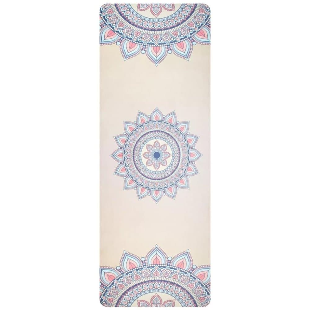 Avento Yogamatte mikrofiber semsket skinn med print beige 41WS-BER-Uni