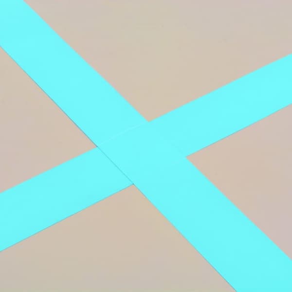 vidaXL Täytettävä voimistelumatto pumpulla 700x100x10 cm PVC vihreä