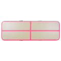 Miniatyrbild 6 av 10: vidaXL Uppblåsbar gymnastikmatta med pump 400x100x10 cm PVC rosa