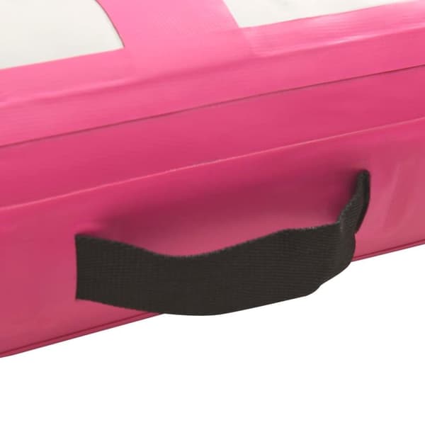 vidaXL Täytettävä voimistelumatto pumpulla 300x100x15 cm PVC pinkki