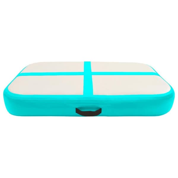 vidaXL Täytettävä voimistelumatto pumpulla 60x100x10 cm PVC vihreä