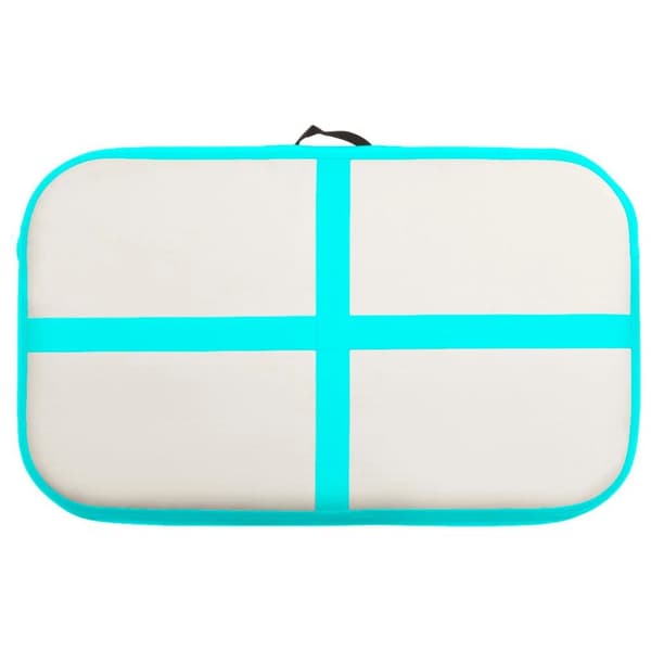 vidaXL Täytettävä voimistelumatto pumpulla 60x100x10 cm PVC vihreä