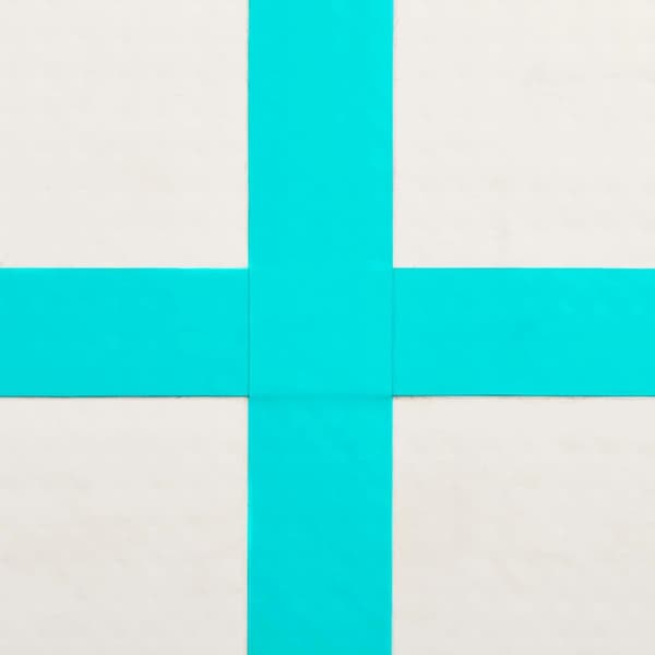 vidaXL Täytettävä voimistelumatto pumpulla 60x100x10 cm PVC vihreä