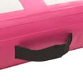 Miniatyrbild 6 av 10: vidaXL Uppblåsbar gymnastikmatta med pump 400x100x15 cm PVC rosa
