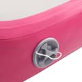 Miniatyrbild 8 av 10: vidaXL Uppblåsbar gymnastikmatta med pump 400x100x15 cm PVC rosa