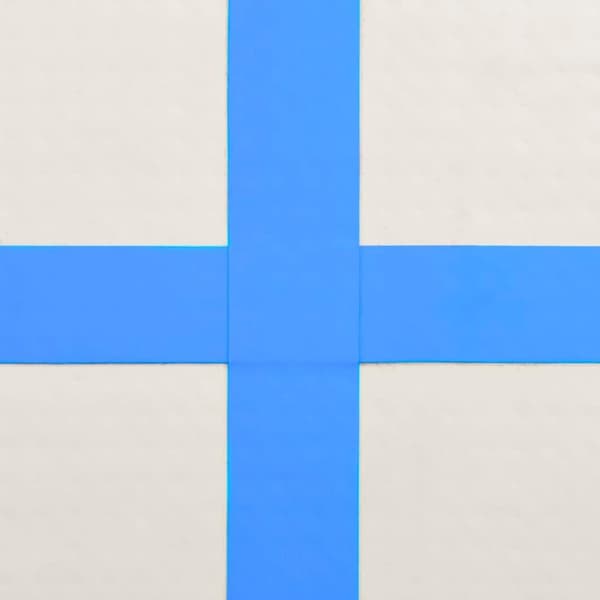 vidaXL Täytettävä voimistelumatto pumpulla 800x100x20 cm PVC sininen