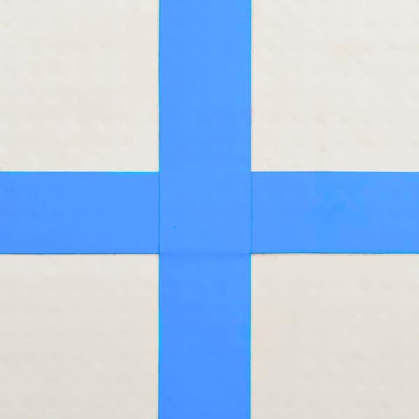 vidaXL Täytettävä voimistelumatto pumpulla 300x100x20 cm PVC sininen