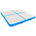 Miniatyrbillede 3 af 10: vidaXL oppustelig gymnastikmåtte med pumpe 200x200x20 cm PVC blå