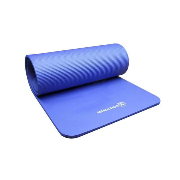 Pilates-Mad Core Fitness Yoga Mat Blue One Size