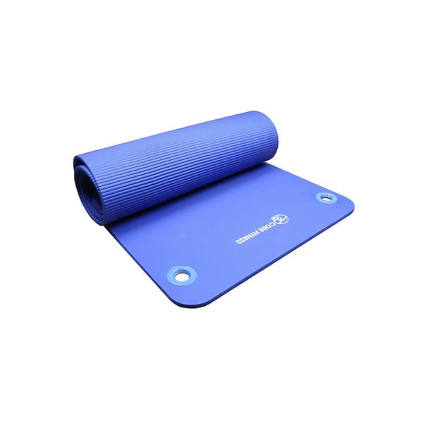 Pilates-Mad Core Fitness Eyelets Yoga Mat Blue One Size