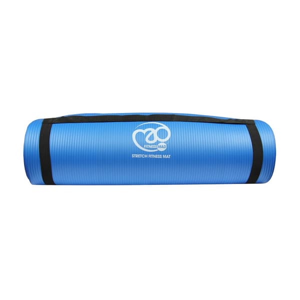 Fitness Mad Stretch Yoga Mat Blue One Size