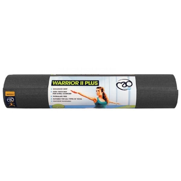 Fitness Mad Warrior II Yoga Mat Graphite One Size