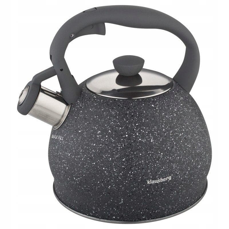 Vattenkokare med en 3L-visselpipa Klausberg KB-7321 marmor