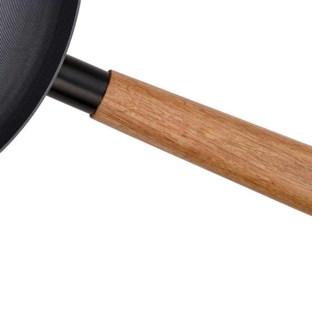 Stålkanton kinesisk panna 32 cm stål