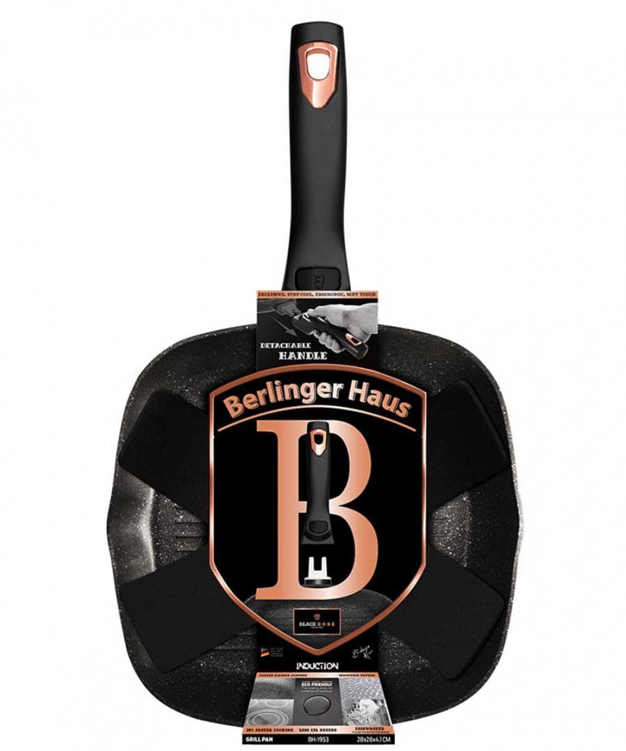 Grill Pan 28cm Berlinger Haus Black Rose BH-1953