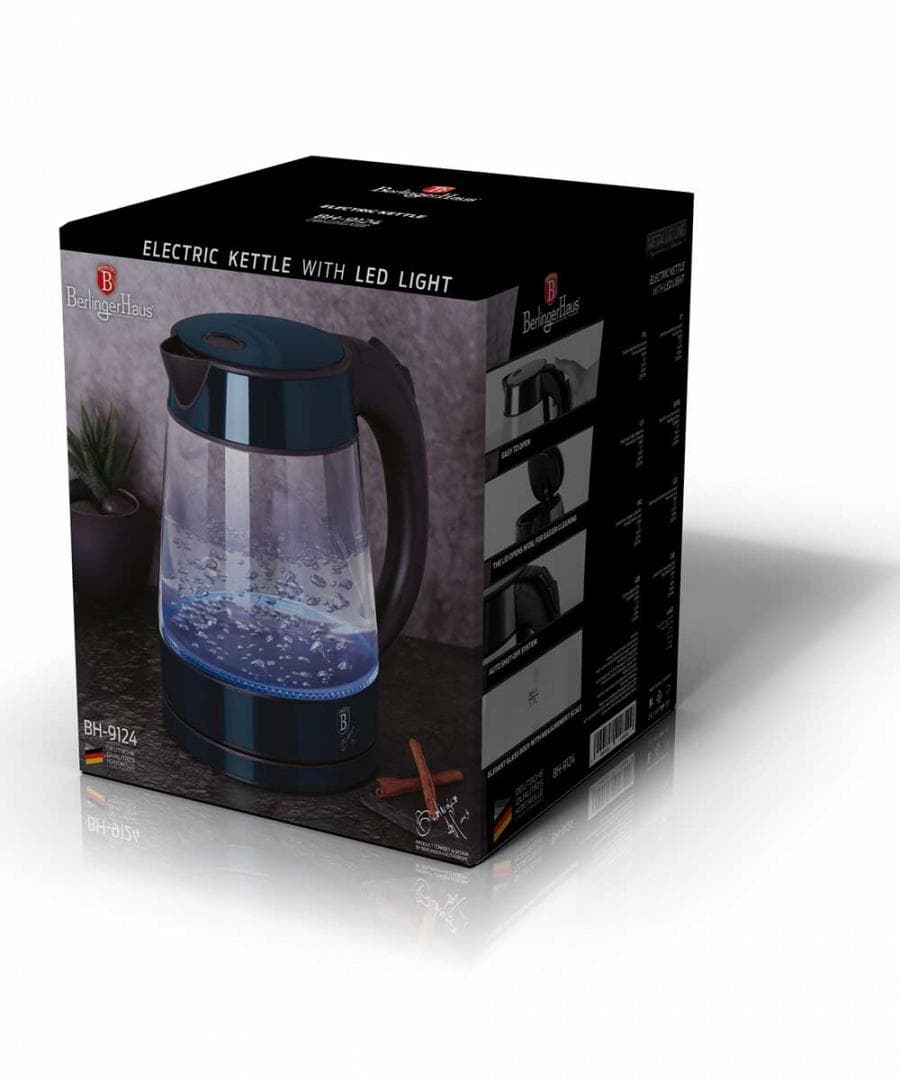 Elektrisk vattenkokare 1.7L Berlinger Haus BH-9124 Aquamarine