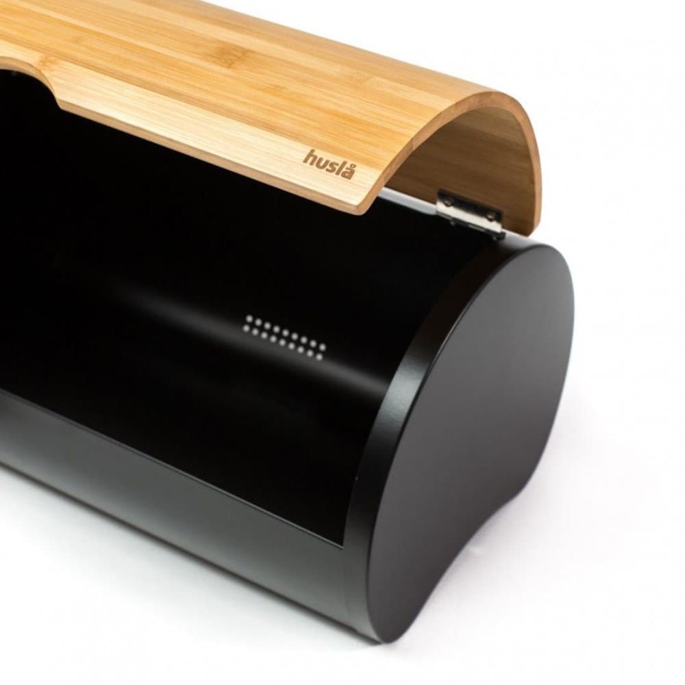 Husla 73945 svart brödcontainer
