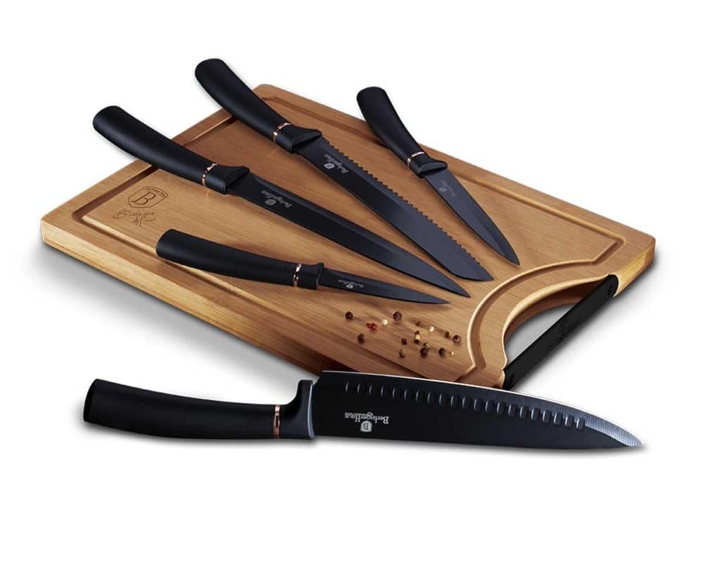 En uppsättning av 5 köksknivar med Berlinger Haus BH-2550