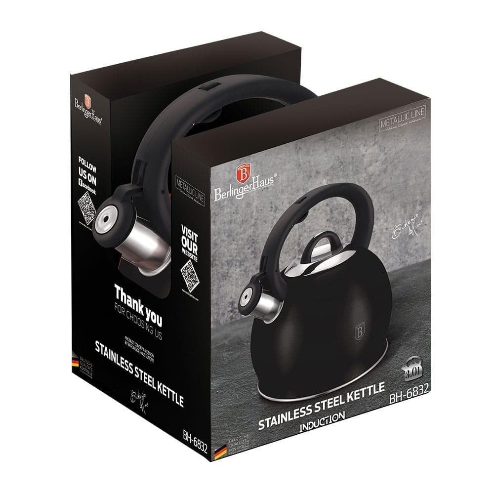 Kettle 3L Berlinger Haus BH-6832 med en visselpipa