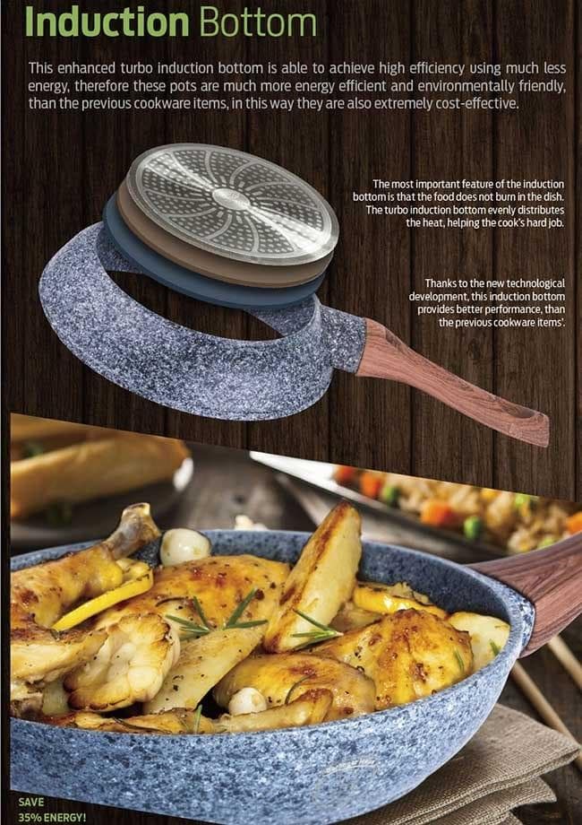 Granitstekning Pan 30cm Berlinger Haus Forest Line BH-13194