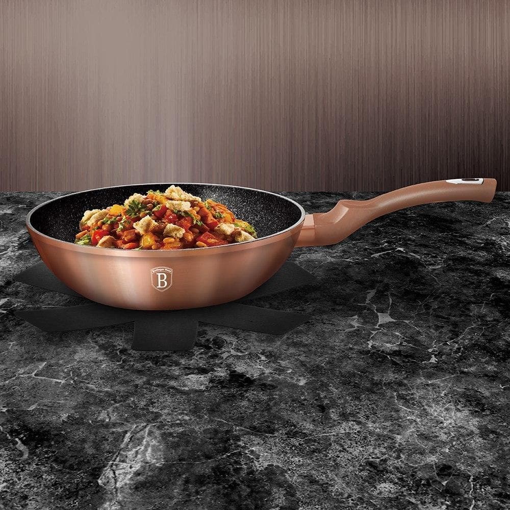 Granitpanna runt 30 cm Berlinger Haus BH-6171 rosguld