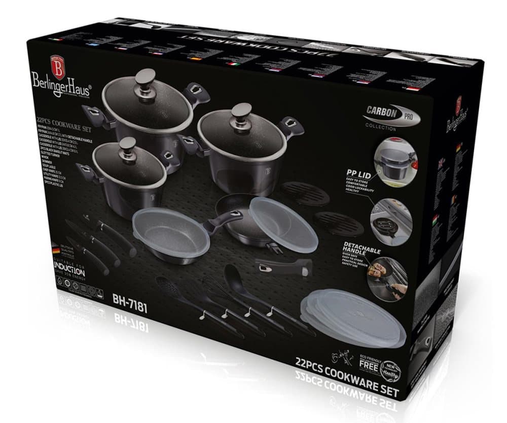 Berlinger Haus BH-7181 22 Elemental Carbon Pro Set