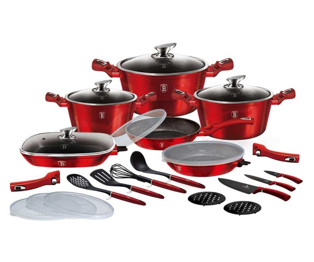 Uppsättning av Berlinger Haus BH-7184 POTS 24 Element Bourgogne