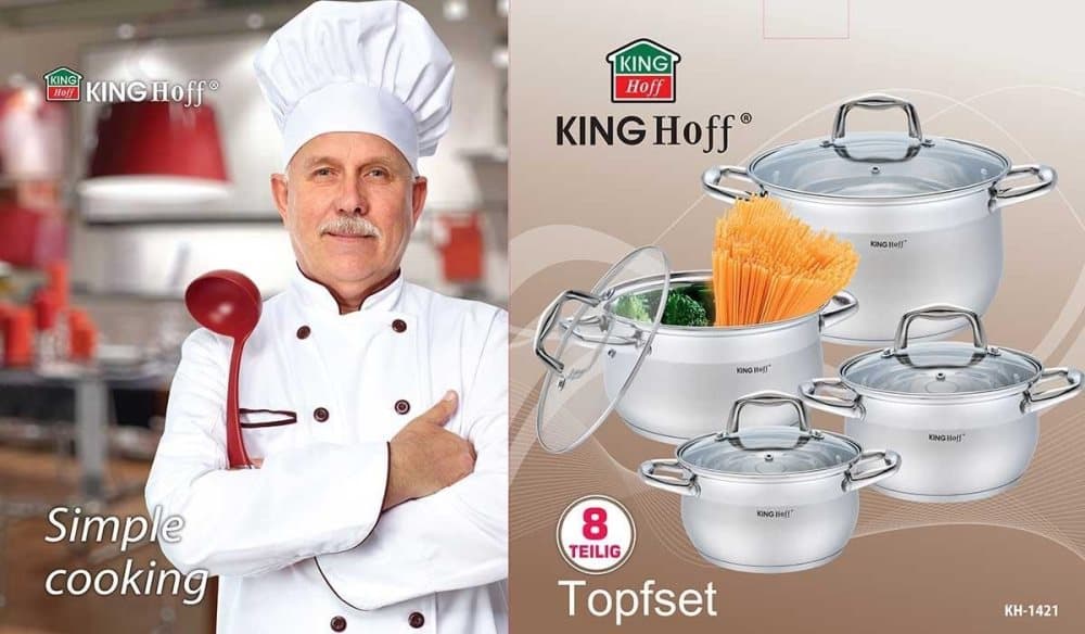 8 Elemental Kinghoff KH-1421 Pot Set