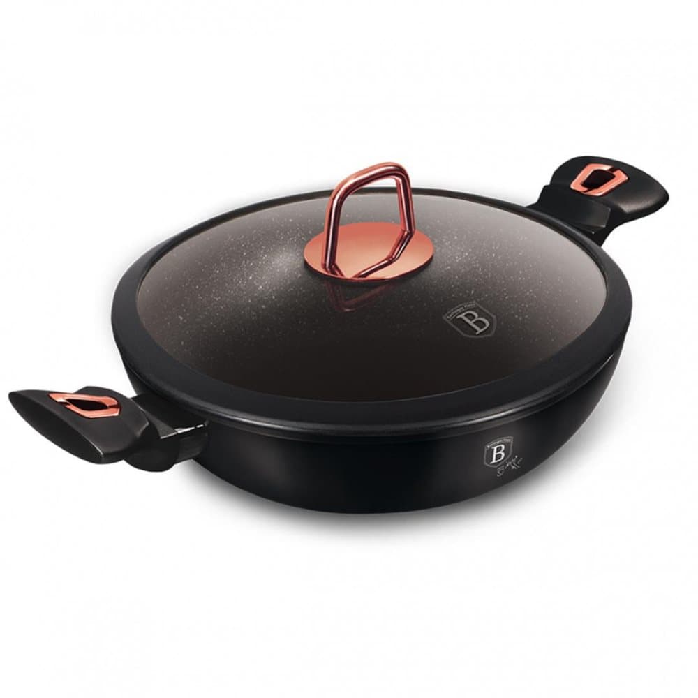 Wok Granite 30cm Berlinger Haus BH-7112 Black Rose