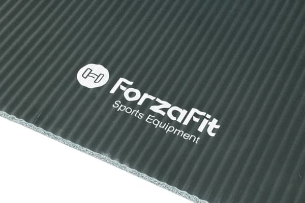 Joogamatto - Fitness-matto kantohihnalla - Erittäin paksu 12 mm - harmaa