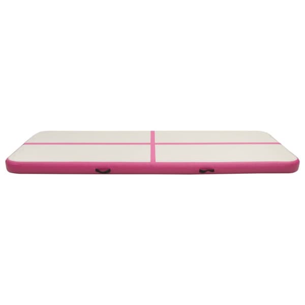 Täytettävä voimistelumatto pumpulla 300x100x15 cm PVC pinkki