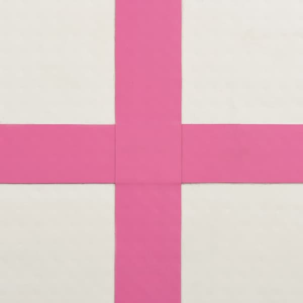 Täytettävä voimistelumatto pumpulla 300x100x15 cm PVC pinkki